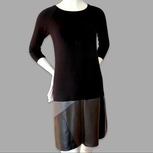 NWT Anthropologie Vegan Leather Dress